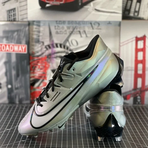 🏈NIKE VAPOR EDGE ELITE 360 2 GREY FOOTBALL CLEATS DA5457-002🏈 - Picture 9 of 11